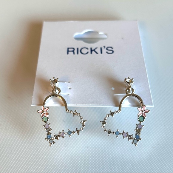 Silver Tone Earrings Lot of 13 Pierced Earrings - Picture 7 of 7